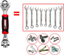 Chave Com 8 Bocas 48 Em 1 Universal - Substitui Kit Completo de Ferramenta Combinada Boca Estrela Soquete p/Parafusos e Porca Sextava