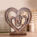Escultura de coração com mãos - para decorar e presentear