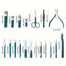 Kit profissional de cuidados com as unhas,  7 10 e 18 peças, aço inoxidável.