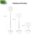 Ventilador Portátil Silencioso Dobrável Recarregável Expansivel 4 Velocidades