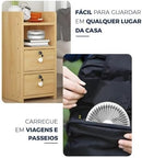 Ventilador Portátil Silencioso Dobrável Recarregável Expansivel 4 Velocidades