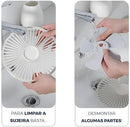Ventilador Portátil Silencioso Dobrável Recarregável Expansivel 4 Velocidades