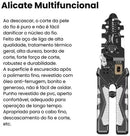 Alicate multifuncional de aço cromo vanádio