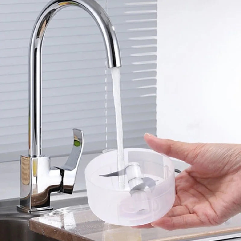 Mini processador portátil multicolorido elétrico para alimentos 250ML USB com 3 lâminas de aço inoxidável bivolt