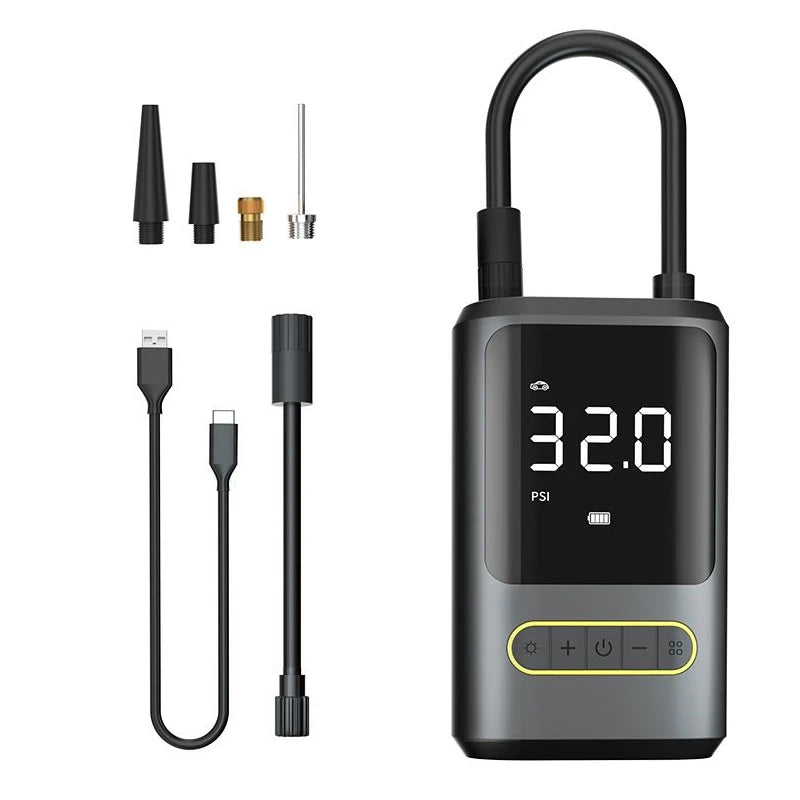 Mini compressor de ar portátil e recarregável para todas as suas necessidades – Sua oficina portátil
