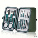Kit profissional de cuidados com as unhas,  7 10 e 18 peças, aço inoxidável.
