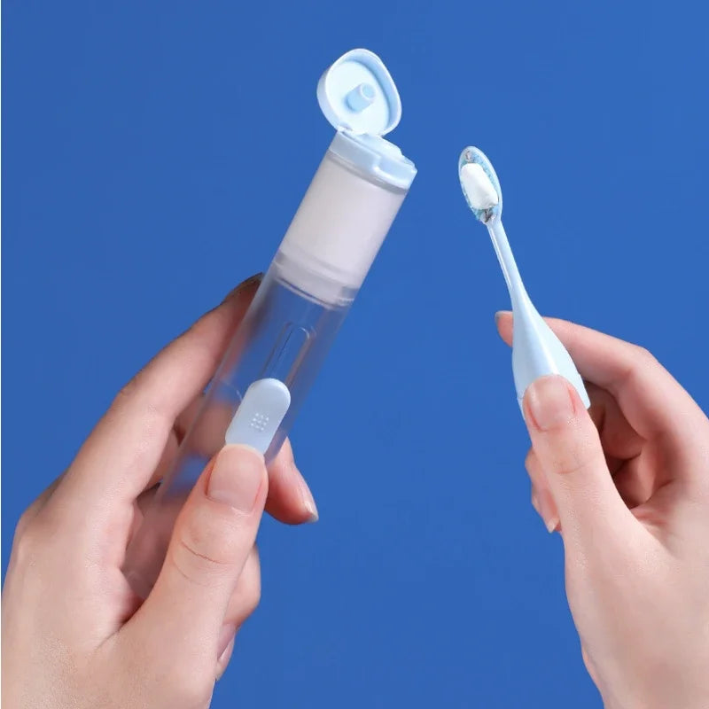 Escova de dentes 2 em 1 Prática e inovadora