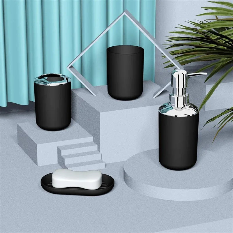 Conjunto de acessórios de higiene para banheiro