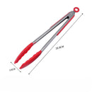 Pinças de aço inox com silicone - acessórios para cozinha