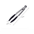 Pinças de aço inox com silicone - acessórios para cozinha