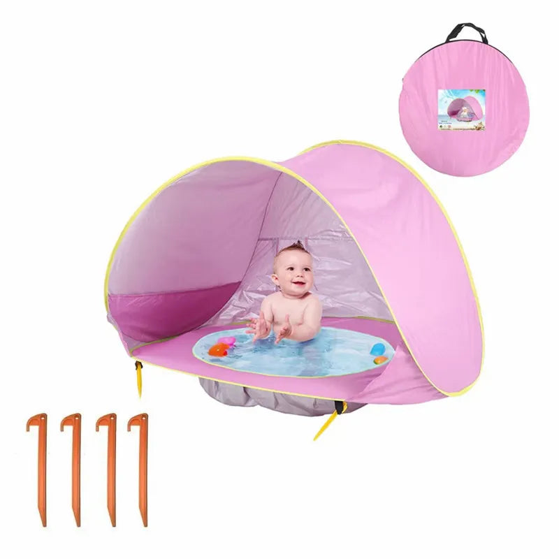 Barrakids - Barraca de praia infantil com piscina Proteção UV fácil de transportar