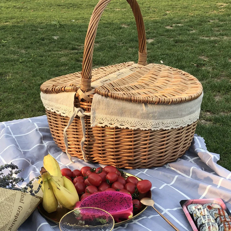 Cesta de armazenamento de frutas para piquenique