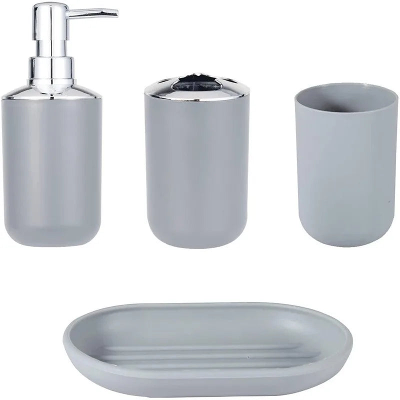 Conjunto de acessórios de higiene para banheiro