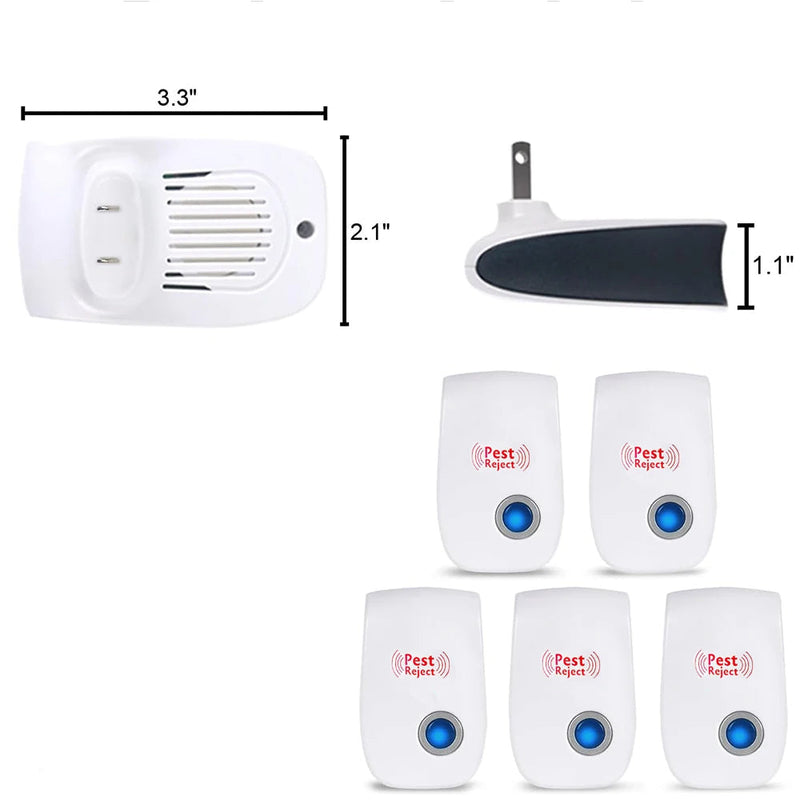 Ultrasonic repelente de mosquitos baratas ratos e outros insetos indesejáveis.
