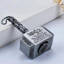 Martelo fidget mão girador feito de metal o poderoso mjolnir chaveiro brinquedo alívio do estresse brinquedos presente