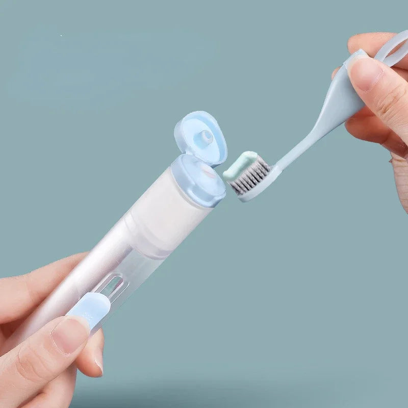 Escova de dentes 2 em 1 Prática e inovadora