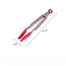 Pinças de aço inox com silicone - acessórios para cozinha