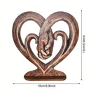 Escultura de coração com mãos - para decorar e presentear